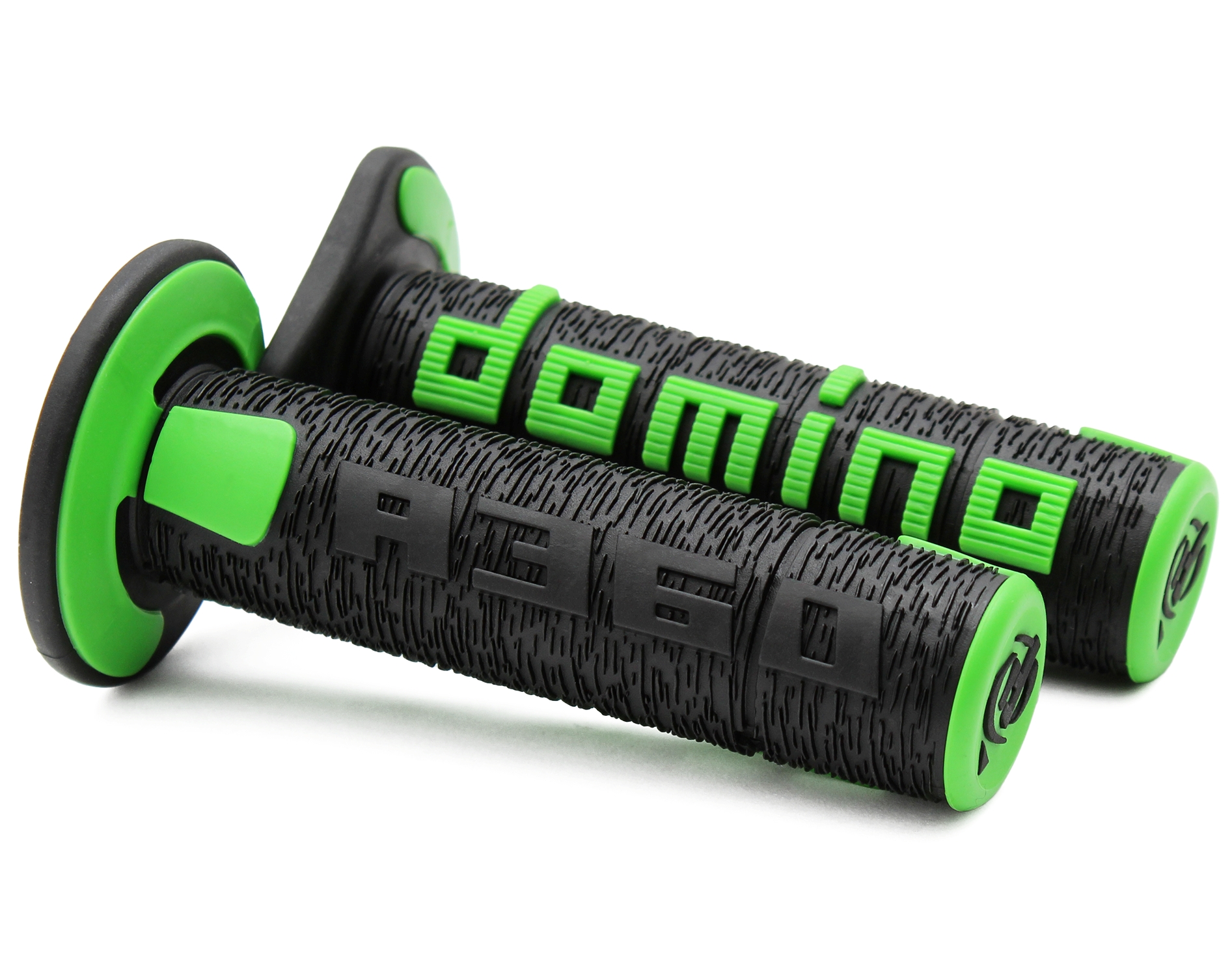BLACK/GREEN OFF-ROAD GRIPS A36041C4044A7-0 | Domino Srl & Tommaselli